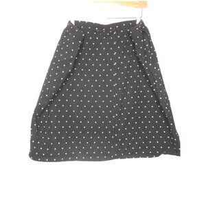 Catherines Womens Black Polka Dots Pull On Skort Elastic Waist Size 3X 26/28W